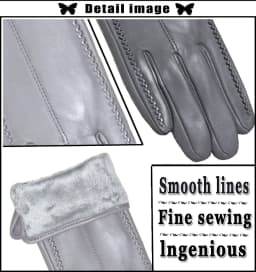 Genuine Sheepskin Gloves Women's Winter Warm Thickened Thin Touch Screen Leather Gloves Outdoor Riding High-end Fashion New 2026