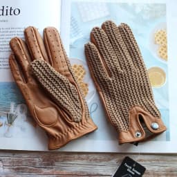 Men's Summer Motorcycle Riding Gloves Touch Screen Leather Driving Unlined Thin Goatskin 2025 New Style