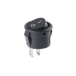 5PCS KCD 15mm KCD11 Rocker Switch 2PIN I/O Button Power Switches Small Size Round KCD-15