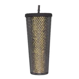 24 Oz Coffee Cup Summer Holiday Cold Water Mug Tumbler Cup With Straw Double Layer Plastic Durian Diamond Radiant Goddess Cups