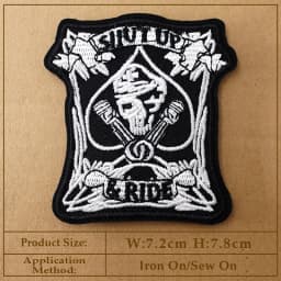 CAT Peace Embroidered Applique Patches Fabric Garment Apparel Clothing Accessories Embroidery Badges Star