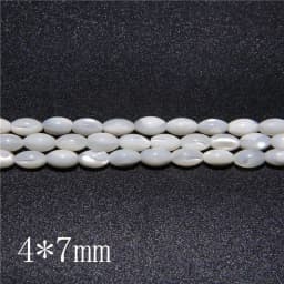 15X6mm Long Stripe Shell Beads Point Stick Mother of Pearl Shell Slice Loose Beads for DIY Making Jewelry Necklace Accessories