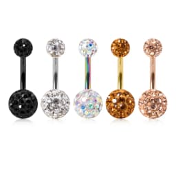 5Pcs/lot Candy Colors Acrylic Belly Button Rings for Women 316L Stainless Steel Bar Belly Navel Sexy Piercings Body Jewelry 14G