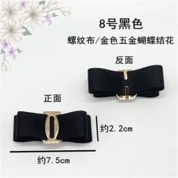 Women's single shoe Rhinestone bow cloth flower shoe surface decoration suede ladle shoes paste shoe repair accessories
