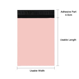 Apricot 50Pcs/lots Mailer Courier Bag Eco-Friendly Biodegradable Express Shipping Bags Self Seal Waterproof Clothes Shopper Bag