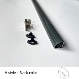 2-35Pcs/lot LED Aluminum Profile 0.5m/pcs U/V/W Shape Corner for 5050 2835 LED Strip Bar Lamp Channel Holder White/Black Cover