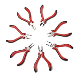 1Pc Black Red Blue Handle Anti-slip Splicing and Fixing Jewelry Pliers Tools & Equipment Kit for DIY Jewelry Accessory Design