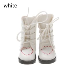 1Pair Mini PU Leather Boots Heart Bandage Shoes for 1/6 Doll Toy Accessories Handmade ob24 Doll Shoes Child Toys Birthday Gifts