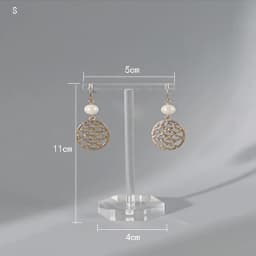 Fashion Style Clear Acrylic T-Shape Earrings Display Holder for Studs And Drop Earrings Jewelry Showcase Stand