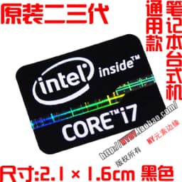 Original Core i7 3 4 5 6 7 8 9 10th Generation Laptop Desktop CPU Label Sticker