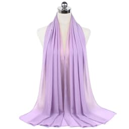 New Premium Plain Chiffon Scarf Muslim Hijab Instant Shawl Soft Ball Bubble Chiffon Head Wraps Islamic Lady Women Hijabs