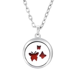 Fashion Aromatherapy Diffuser Star Moon Necklace Stainless Steel High Quality Heart-Shaped Essential Oil Lockets Pendant Jewelry