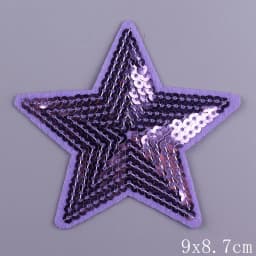 Pulaqi 14 styles Sequined star Patches Sticker On Clothes Iron on Heart Appliqued Sewing Garment Jeans Decor Embellishment DIY