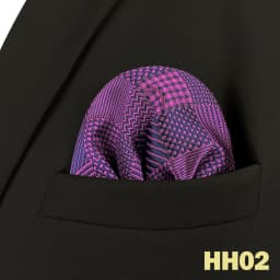Pocket Square Handkerchief for Men Polka Dot Dots Plaid Check Checkered Suit Pocket Towel Hanky Mens Gift Wedding Business Party
