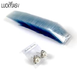 100Pcs Earring Plastic Display Cards Ear Stud Hang Holder Tag Jewelry Display earrings display cards