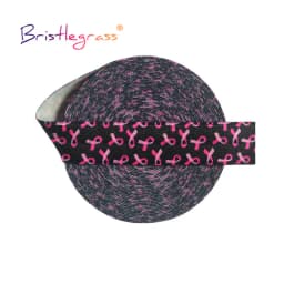 BRISTLEGRASS 2 5 10 Yard 5/8" 15mm Lace Crown Leopard Animal Print Fold Over Elastics FOE Spandex Band Tape Hair Tie Sewing Trim