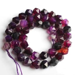 6-12mm Natural Garnet Agates Quartz Tiger Eye Howlite Opal Stone Beads Faceted Loose Beads For DIY Jewelry Making Bracelet
