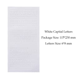 1 Sheet PVC Waterproof Durable Korean Golden Silver English Letter Stickers for Photos Albums Decoration
