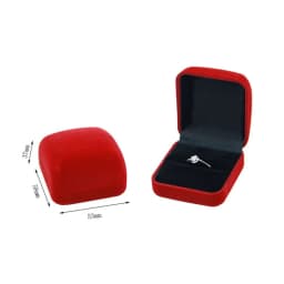 Bulk Engagement Ring Packaging Box Velvet Valentine's Day Gift Wedding Ring Showcase Organizer Jewelry Stud Earrings Storage Box