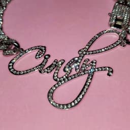 Customized Stainless Steel Words Name Necklace 1.2cm Rhinestone Cuban Chain Miami Cuban Link for Men Women Hip hop Jewelry