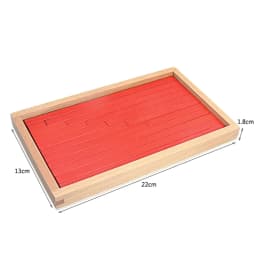 Small Size Montessori Math Toy Blue & Red Rods Sticks Box Red Rods Digital 1-10 With Wood Box Toys for Children Early Learning