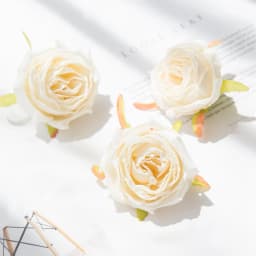 5 Pcs Artificial Roses Head Valentine Decora Home Room Wedding Wreath Bridal Accessories Clearance Garland Material Fake Flowers