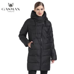 GASMAN 2022 Women Winter Jacket Long Winter Thick Coat Women Hooded Down Parka Warm Female Clothes Winter 5XL 6XL 180