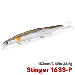 TSURINOYA 163S Ultra Long Casting Sinking Minnow Sea Fishing Lure STINGER 163mm 34.2g Seabass Tuna Saltwater Large Hard Baits