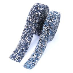 Rhinestones Tape Trim Hot Fix Strass Crystal Sewing Ribbon Appliques DIY Rhinestone For Decorations Trim Garment Accessories