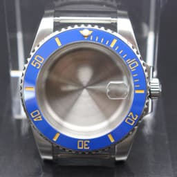 40mm Cases Men's Watch Ceramic Bezel Sapphire Glass Fit NH35 NH36 ETA 2824 Miyota 8215 Movement 28.5mm Dial Submariner Parts