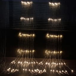 LED 3X2/3X3M Waterfall Curtain Icicle String Lights Meteor Shower Garland Fairy Lights for Christmas Wedding Party Garden Decor