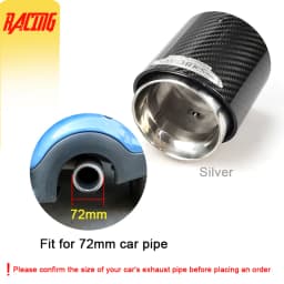 1 Pc Carbon Fiber Exhaust Muffler Tips Car Modification Nozzle for Muffler Fit Upgrade For Mini Cooper F54 F55 F56 F57 F60 R55