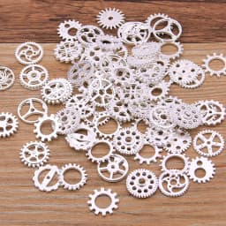 60PCS 10 Color Small Size 8-15mm Mix Alloy Mechanical Steampunk Cogs & Gears Diy Accessories New Oct Drop Ship