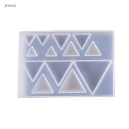DIY Earrings Pendant Gemstone Making Silicone Mould Triangle Round Epoxy Mold UV Resin Crafts Molds