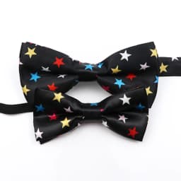 Men's Music Theme Bow Ties Polyester Parent-Child Bowtie Set Piano Stave Guitar Star Pattern Mens Party Prom Cravat Accessory