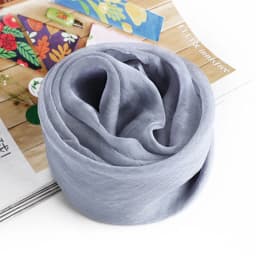 Korean Solid Color Chiffon Square Silk Scarf 70x70CM Summer Sunscreen Thin Transparent Gauze Neck Protection Woman's Shawl P71