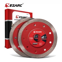EZARC 2Pcs 115mm/125mm Super Thin Diamond Saw Blades Diamond Tile Blade for Cutting Porcelain Ceramic Granite Marble Tile