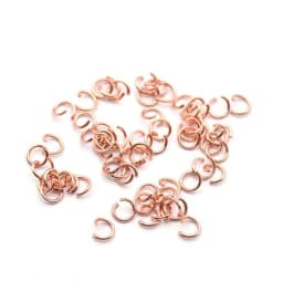100pcs Stainless Steel Open Jump Rings Round 0.8mm Thick Connector Rings for DJY Necklace Bracelet Jewelry Making