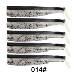 FTK Soft Black Minnow Jig Head 5g 12g 25g Fishing Lure Wobblers Jig Head Silicone Baits Crank Hook Jigging Bass Pike Zander