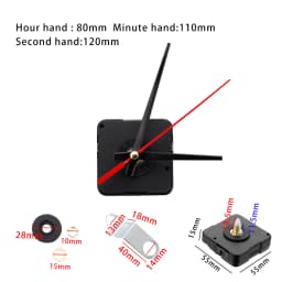 5Style Classic Clock Silicone Molds Arabic Numeral Clock UV Epoxy Resin Mold for DIY Handmade Carfts Home Decoration Accessories