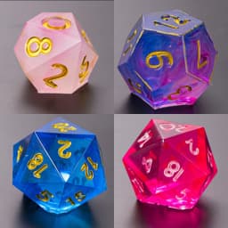 19 Shapes Irregular Dice Epoxy Resin Molds Dice Dried Flower Resin Molds Silicone Mould Making DIY For Multi-spec Digital Game