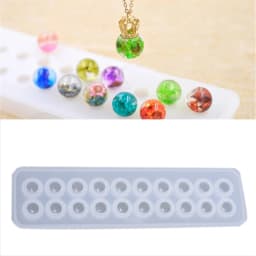 1pc Silicon Mold Epoxy Resin Beads Making Necklace Pendant Craft Tool DIY Handmade Jewellery Tools Accessories Crystal Ball
