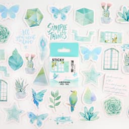 46pcs/box Cute Girls' Generation Diary Stickers Scrapbook Journal Decoration Stationery Flakes DIY Material Kawaii Stickers