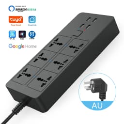 WIFI Smart Power Strip Universal with 5V3.1A Alexa Google Home Bluetooth Control Multi Plug 6AC 4USB Voice Control UK/EU/US/AU