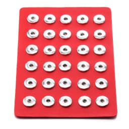 2022 New High Quality Snap Jewelry Display Board Fit 18mm Snap Buttons Jewelry Black Flannel PVC Snap Display Holder