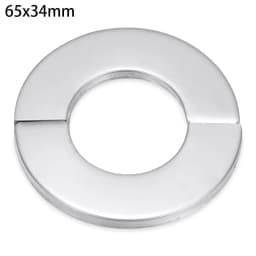 1Pcs Stainless Steel Water Pipe Wall Covers Self-Adhesive Shower Faucet Decorative Cover Chrome Finish Bathroom Accessories