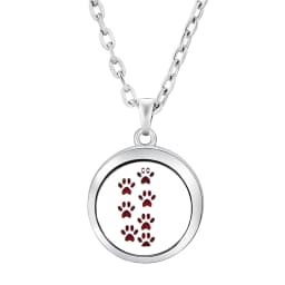 Fashion Aromatherapy Diffuser Star Moon Necklace Stainless Steel High Quality Heart-Shaped Essential Oil Lockets Pendant Jewelry