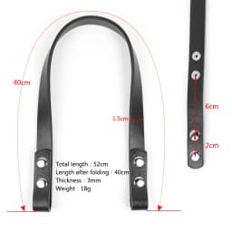 2pcs/lot Snap Button Handle Strap PU Leather Detachable Shoulder Bag Strap Handbag Strap for Obag Bags Parts Accessories