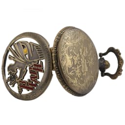 Bronze Retro Hollow Death Pocket Watch Quartz Clock Necklace Vintage Pendant Jewelry Sweater Chain Gifts for Men Women Kids