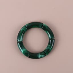 Trendy Resin Geometric Beaded Bracelets on Hand Acrylic Bamboo Tube Bangles Bracelets For Women Fashion Jewelry Valentines Gift